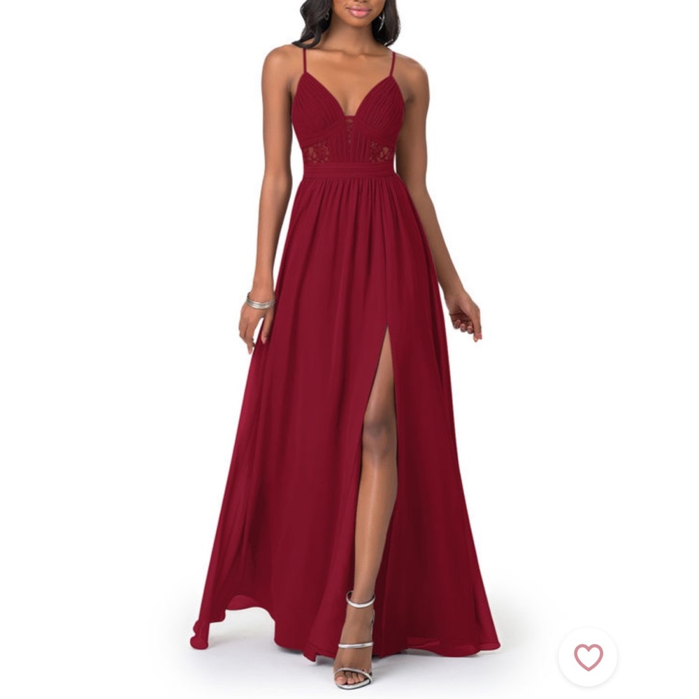 NWT Azazie - Elsy Dress - Burgundy